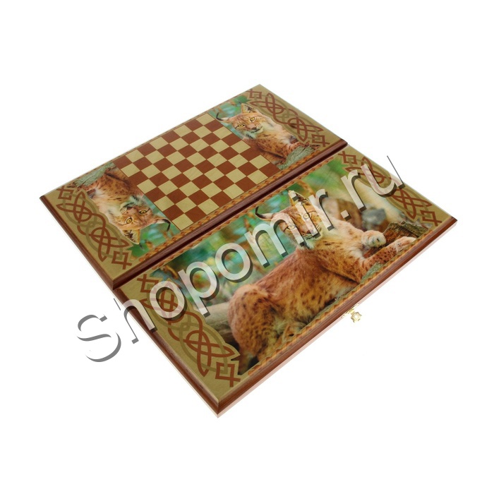 Нарды деревянные Рысь малые 40 см